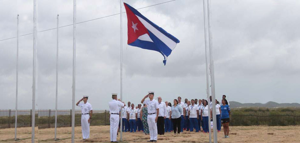 Bandera cubana, primera en ondear en la Villa centrocaribeña Prensa Latina