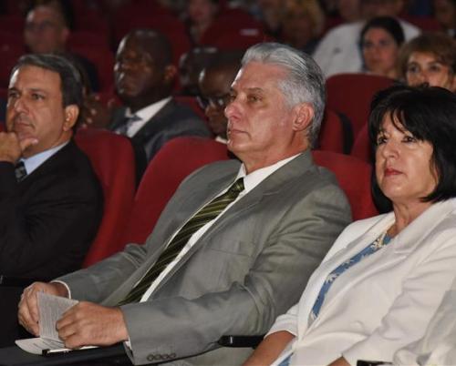 President Miguel Diaz Canel attends opening session of Saber-UH