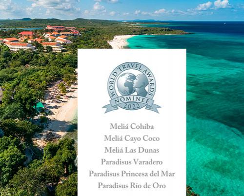 Nominados a los premios World Travel Awards seis hoteles de Meliá Cuba