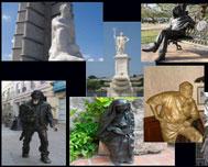 Esculturas vívidas atrapan a los turistas en La Habana