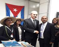 Ministro de Turquía visita stand cubano en feria de turismo